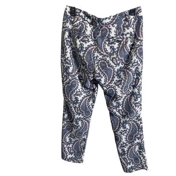 Banana Republic Avery Womens Paisley Dress Pants Size 0 Multicolor - Picture 5 of 5